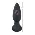 Vibratore Anale Nero Black Velvet con Telecomando e Batteria Ricaricabile 