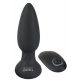 Velluto Nero - Vibratore anale wireless e ricaricabile con pulsazioni (nero) 