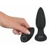 Velluto Nero - Vibratore anale wireless e ricaricabile con pulsazioni (nero) 