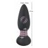 Black Velvet - vibratore anale con perline rotanti, ricaricabile e a controllo remoto (nero)