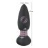 Black Velvet - Vibratore anale nero con perline rotanti