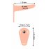 Vibratore Ricaricabile Strap-On You2Toys (Naturale) 