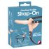 You2Toys - Strap-On - Dildo doppio vibrante regolabile (naturale)