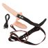 You2Toys - Strap-On - Dildo doppio vibrante regolabile (naturale)