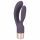 Vibratore Elegante Doppio di You2Toys - Ricaricabile con Stimolatore Clitorideo (color viola scuro) 