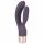 You2Toys Elegant Double - vibratore ricaricabile con braccio clitorideo (viola scuro)