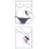 SMILE Panty - vibratore clitorideo ricaricabile con telecomando (viola)