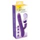 Perla Sorridente - Vibratore ricaricabile con perle rotanti, stimolatore clitorideo e funzione spinta (viola) 