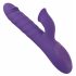 Perla Sorridente - Vibratore ricaricabile con perle rotanti, stimolatore clitorideo e funzione spinta (viola) 