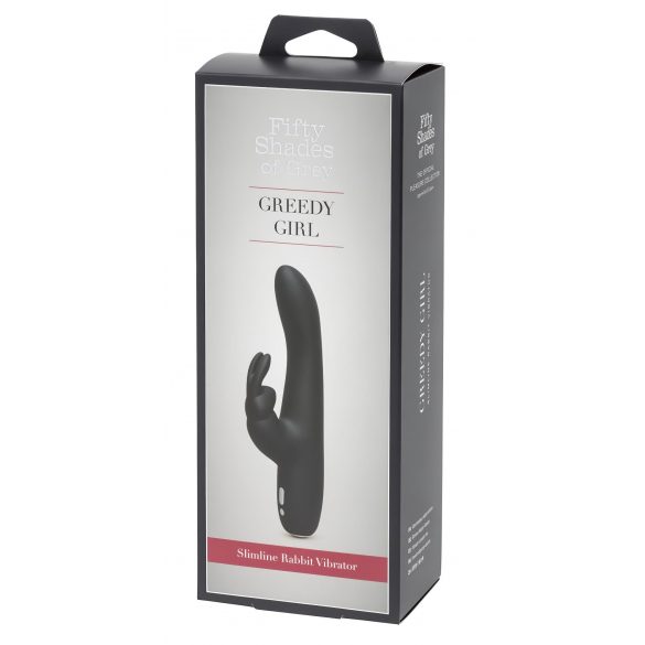 Vibratore ricaricabile "Greedy Girl" in Slim Design - Cinquanta Sfumature di Grigio (nero) 