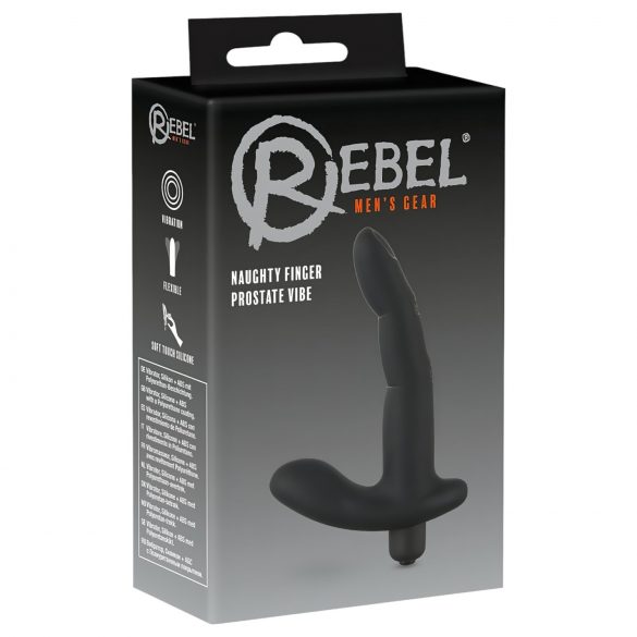 Rebel Naughty Finger - Vibratore Prostatico Nero