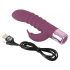 Vibratore Rabbit G-spot ricaricabile con stimolatore clitorideo (viola)