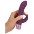 Vibratore Rabbit G-spot ricaricabile con stimolatore clitorideo (viola)