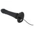 Black Velvet - Vibratore anale nero con spinta ricaricabile