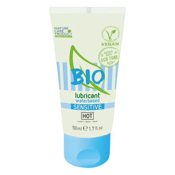 Gel Lubrificante Biologico per Pelli Sensibili - HOT Bio Sensitivo Vegetale a Base Acquosa (50ml) 