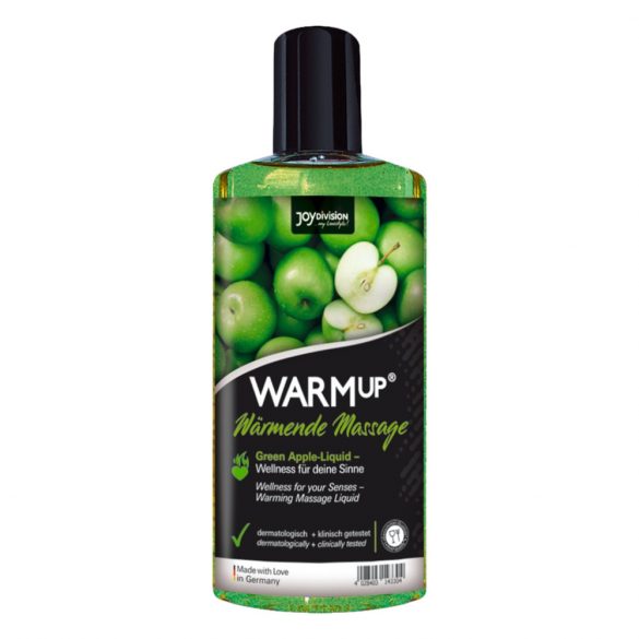 Olio da massaggio riscaldante con aroma di mela verde "JoyDivision WARMup" (150 ml) 