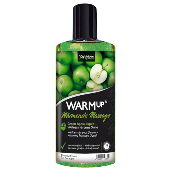 Olio da massaggio riscaldante con aroma di mela verde "JoyDivision WARMup" (150 ml) 