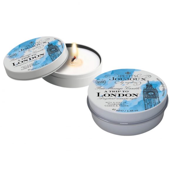 Candela Massaggio Sensuale "London" - Rabarbaro e Ambra (43ml) 