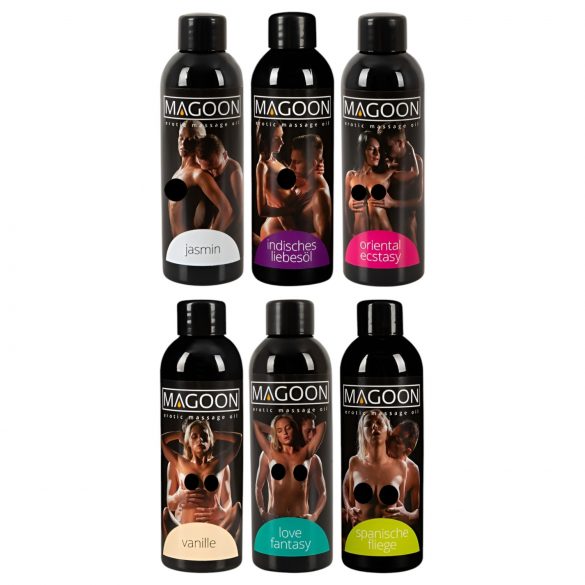 Set di oli da massaggio Magoon (6 pezzi da 100 ml)