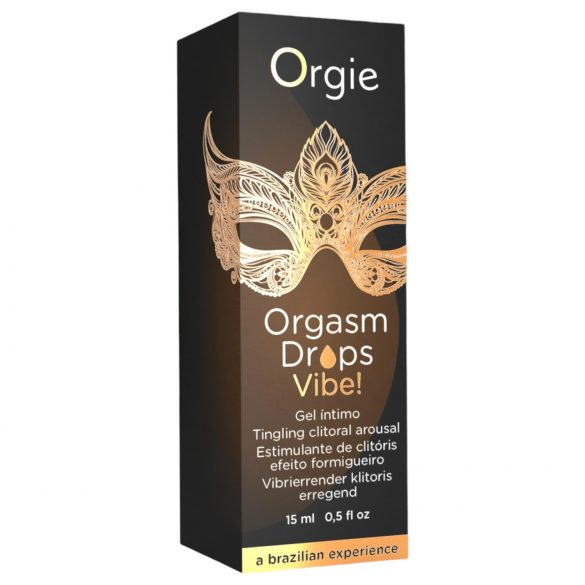 Orgie Orgasm Drops Vibe - gel intimo stimolante per donne (15ml)