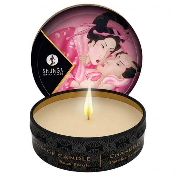 Candela per Massaggio Shunga - Fragranza di Rosa (30ml) 