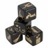 Set di dadi erotici per il gioco di coppia - nero (4 pezzi) 