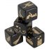 Set di dadi erotici per il gioco di coppia - nero (4 pezzi) 