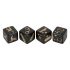 Set di dadi erotici per il gioco di coppia - nero (4 pezzi) 