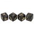 Set di dadi erotici per il gioco di coppia - nero (4 pezzi) 