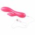 Vibratore Flessibile e Impermeabile con Stimolatore Clitorideo "Jessica Smart" (Rosa Metallizzato) 