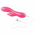 Vibratore Flessibile e Impermeabile con Stimolatore Clitorideo "Jessica Smart" (Rosa Metallizzato) 