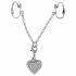 Gioiello Intimo Luccicante con Cuore Strassato (argento) 