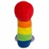 Peluches pene - 30 cm (arcobaleno)