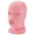 Balaclava in maglia con 3 aperture (rosa)