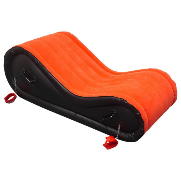 Cuscino Magico - Arredo BDSM gonfiabile con manette - grande (rosso)