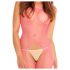 Rene Rofe - Body Rete Rosa Aperto all'Inguine (S-L) 