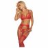 Mapalé - Set di lingerie con reggicalze (rosso) 