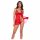 Mapalé - babydoll in pizzo e tanga (rosso) - L/XL