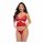 Mapalé - Set di lingerie a tre pezzi (rosso) 