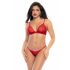 Mapalé - Set di lingerie a tre pezzi (rosso) 