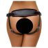 Slip in pelle ZADO con supporto per dildo a ventosa (nero) - Taglia S-L 