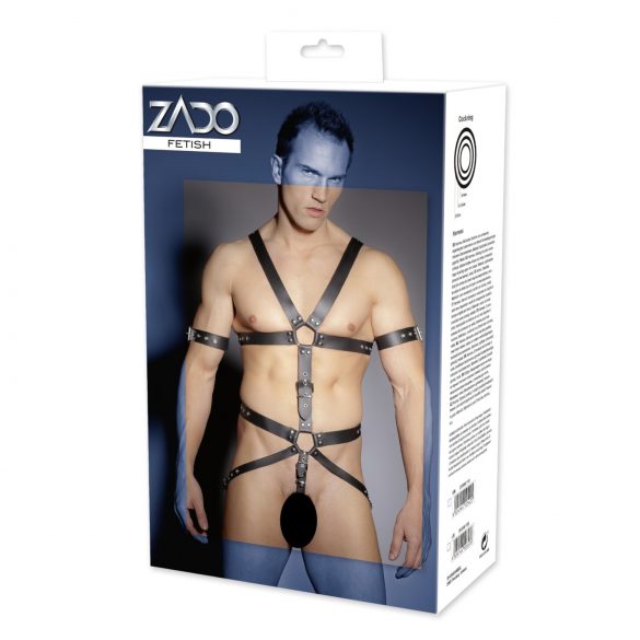 ZADO - harness in pelle per il corpo - per uomini - L/XL