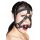 Maschera in pelle con morso gag ZADO (nera) 