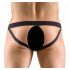 Slip Jock Aperto con Anelli Metallici Svenjoyment (Nero) 