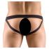 Slip Jock Aperto con Anelli Metallici Svenjoyment (Nero) 