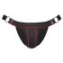 Slip Jock Aperto con Anelli Metallici Svenjoyment (Nero) 