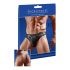 Tanga maschile sexy con accento trasparente (nero)  - M