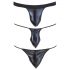 Svenjoyment - Set perizoma uomo nero (3 pezzi) S-L