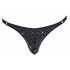 Tanga maschile ornato di strass Svenjoyment (nero) 