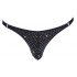 Tanga maschile ornato di strass Svenjoyment (nero)  - M